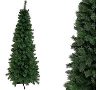 Albero di natale verde a meta' da poggiare alla parete alto cm 150 slim salvaspa