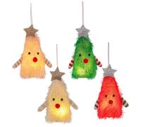 Albero di peluche LED a batteria ornamento da appendere decorazione per uso fest