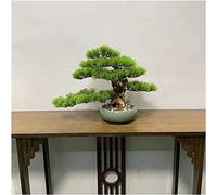 Albero di pino bonsai artificiale, 28 cm, pianta artificiale in vaso, da tavolo, adatta per la decorazione di casa e ufficio