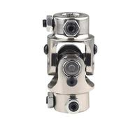 Albero di trasmissione,Albero dello Sterzo Accessori auto universali per sterzo universale Para giunto a U singolo cromato 3/4" DD X 3/4" DD