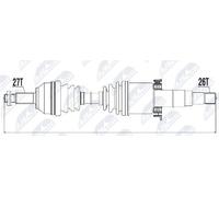 Albero Di Trasmissione Destro Jaguar X-Type 2.1 V6, 2.0D, 2.2D 02- Nuovo