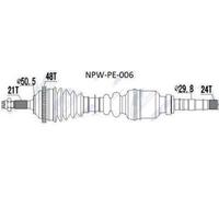 Albero Di Trasmissione Destro Peugeot 206 1.9D DW8 98- Nuovo