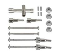 Albero Di Trasmissione Per SCY 16101 16102 16103 16201 Pro 1/16 Brushless RC Car Upgrade Parts Asse Anteriore Posteriore In Metallo CVD Dogbone Drive Shaft Set