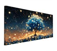 Albero Diamond Painting Adulti, 5D Diamantini Crystal Art Quadri Diamond Painting Sogno Motivo, Grande Pittura Diamante Kit Fai Da Te per Adulti 90x40cm per Decorazioni Parete Casa, Regalo Donna R-53