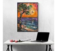Albero Diamond Painting Luna Diamond Painting Kit Completo Pittura Diamante Quadri Con Perline, DIY Pittura Diamante Adulti Strass Kit Punto Croce, Decorazioni, Regalo Donna 70x95 cm PJY9 C-S