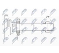 NTY NPW-VW-004R1 Albero scorrevole, Differenziale