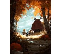 Albero Dipingere Con I Numeri Adulti, Fai Da Te Dipingere Con I Numeri per Decor Casa, Animale Paint by Numbers Kit Con Pennelli e Vernice Acrilica, Hobby Creativi Adulti, Regalo, 100x135cm R-4975