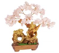 Albero Drago Feng Shui in Quarzo Rosa