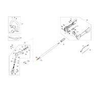 Albero flessibile decespugliatore modelli BC22S BC22T ORIGINALE EMAK 61370048R
