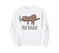 Albero Hugger Funny Sloth Natura Lover Felpa