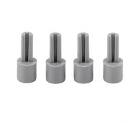 Albero in plastica grigia per potenziometro, foro da 6 mm | Set di 4 pezzi, dimensioni 10 x 25 mm, mezzo foro da 6 mm, design grigio, montaggio facile