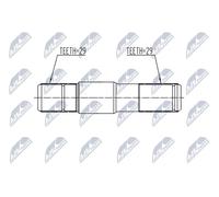 Albero intermedio NWP-CH-002 NTY per DODGE DURANGO RAM 1500 Standard Cab Pickup