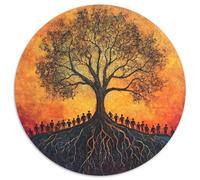 Albero Jigsaw Puzzle 1000pcs (67.5x67.5cm) Adulti Le radici rappresentano il lavoro di squadra Puzzle Gioco Educativo Decorazioni Per La Casa