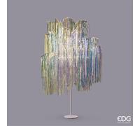 EDG Enzo De Gasperi Albero di Natale Led Frange 960 Microled H 180 Cm D 140 Cm Natural