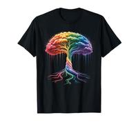 Albero Life Rainbow LGBTQ Cool Gay Pride Flag Ally Maglietta