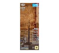Albero luminoso con 600 microled bianco caldo