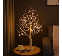Albero Luminoso di Betulla Per Interni con 144 Luci A Led Bianco Caldo, Luci A Alberi Rami Pieghevoli Per Decorazione Natalizia, Matrimonio, Decorazione Interna, Feste, Compleanni