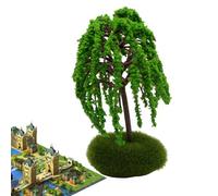 Albero modello - Albero della disposizione del paesaggio dello scenario della ferrovia - Forniture per paesaggi modello, da giardino in miniatura, albero verde per progetti fai-da-te Paesaggio