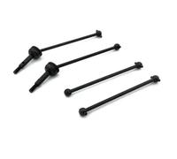 Albero Motore Auto rc 1 Set di Metallo Anteriore E Posteriore CVD Albero Motore Osso Cane Kit 1/14 RC Auto Giocattolo Modello Parti Aggiornamento Accessori Ricambio(Black)