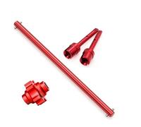Albero Motore Auto rc per Tamiya per TT02 TT02B Metallo Albero di Trasmissione Centrale Elica Comune Blocco del Differenziale Spool 1/10 RC Auto Aggiornamenti Parti(Red)