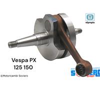 Albero motore Olympia completo con gabbia Vespa PX 125 150