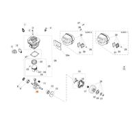 Albero motore ORIGINALE OLEOMAC per motosega GS 650 - GS 651 50250001AR