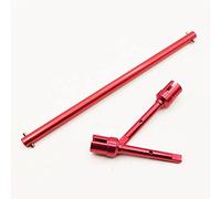 Albero motore principale in lega e giunto elica Set 54501 54502 per parti di aggiornamento RC Tamiya TT02 (rosso)