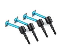 Albero Motore RC per Tamiya TT01 TT02 TT01D TT01E TA04 1/10 rc Car Upgrade Parts 4 Pezzi Metallo per Albero di Trasmissione Universale CVD Driveshaft 53792(Blue)
