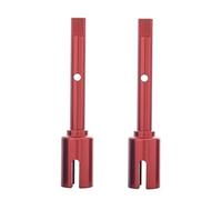 Albero Motore RC per Tamiya TT02 TT02B TT-02 TT-02B rc Car Upgrade Parts Accessori 2 Pezzi Metallo Albero Motore Principale Giunto Elica Tazza(Red)