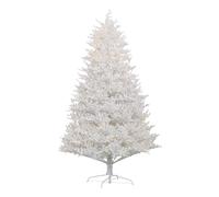 Albero natale 6' Tall Christmas Tree Fir Artificial Christmas Trees with Realistic Branches LED Lights and Tips White(150cm)