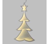 ALBERO NATALE A LED BIANCO CALDO INFINITY H. 60 CM. KAEMINGK