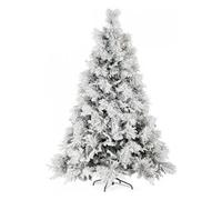 Albero Natale addobbato AVEZZANO Verde innevato (PVC e PE - H210 D150 cm) 0974216