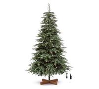 Albero Natale addobbato DELUXE PRELIT Verde (PVC e PE - H225 D140 cm) 3850 luci