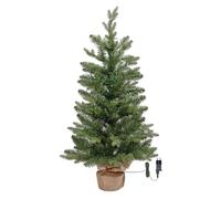 Albero Natale addobbato Lotti 83332 PRELIT PVC e PE Verde