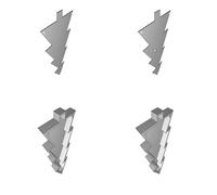 Albero Natale Decorativo Portaled Stampato 3D Espositore LED 172mm Alto