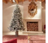 Albero Natale Pino Merano Innevato Con 500 Led H210 D132 Edg 677183.17