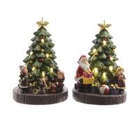 Albero Natale soprammobile Assortito 481204 (10x8,5x15,5cm) 8 luci - LED