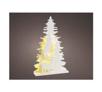 Albero Natale soprammobile Bianco 481945 (22x5x36cm) 20 luci - LED