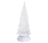 Lotti Importex Albero di Natale soprammobile XMAS KING 42322 LED a batteria Acrilico Glitter 27 cm