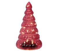 Albero Natale soprammobile Rosso 489509 (13x22cm) 15 luci - MICROLED