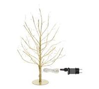 Lotti Albero Natale Ramo TIGLIO Champagne H45cm 108 MicroLED FlashLED 4m+ø30