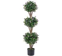 Albero ornamentale a tripla sfera, albero ornamentale artificiale per interni ed