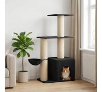 Albero per gatti con pali per graffiare in sisal Grigio Scuro