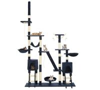 Albero per Gatti con Tiragraffi in Sisal 230-250 cm Blu