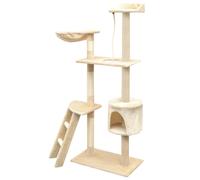 Albero per Gatti con Tiragraffi Sisal 150 cm Beige