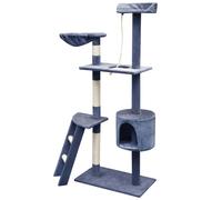 Albero per Gatti con Tiragraffi Sisal 150 cm Blu Scuro
