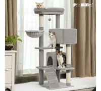 Albero per gatti di lusso Torre multilivello condominio per gatti Appassionati accoglienti Casa da gioco per animali Tiragraffi Torre per gatti stabile con palla sospesa