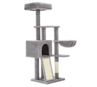 Albero per Gatti Tiragraffi Piccolo da 135 cm Condominio per Gatti in Peluche a
