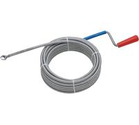 Albero per La Pulizia Dei Tubi, Ø 9 Mm X 10 M, Spirale Flessibile Con Artiglio,