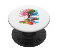 Albero Quattro Stagioni Primavera Estate Autunno Inverno PopSockets PopGrip Adesivo